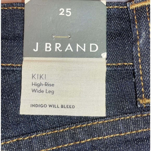 J Brand Kiki High Rise Flare Jeans Pure Dark Blue High Waisted Retro Womens 25 - Picture 6 of 12